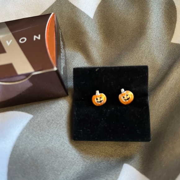 Pumpkin Stud Earring Halloween Avon New Cute Party Costume Jewelry Kawaii Fall - Picture 4 of 5